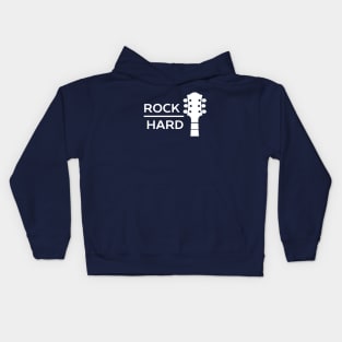 Bold Guitar Rock Musician Kids Hoodie